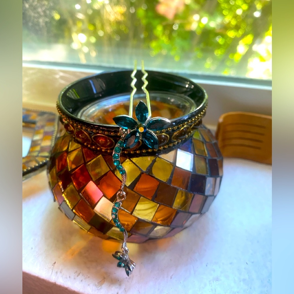 Swarovski Silver Colored Hair Pin